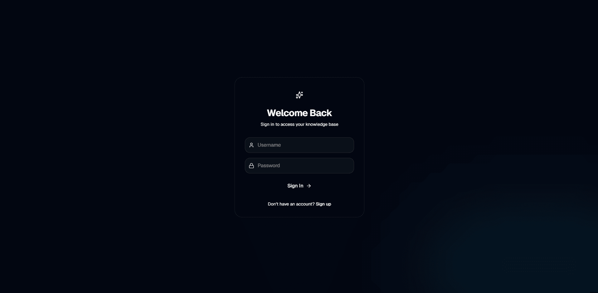 Login Interface